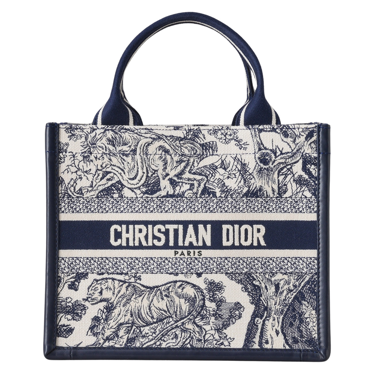 CHRISTIAN DIOR(USED)디올 M1325 레더 북토트 스몰